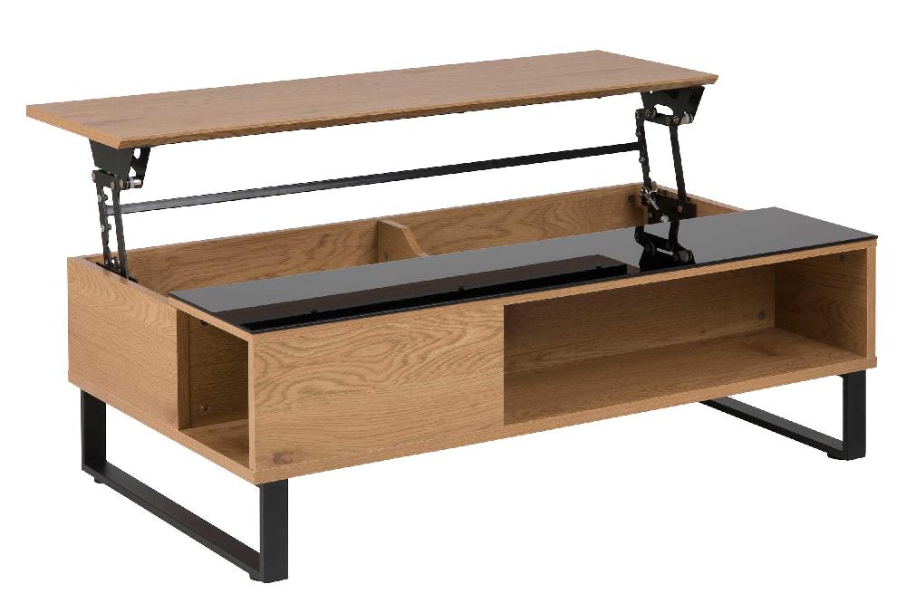 Emob Salontafel Izzy 110cm - Eik/zwart