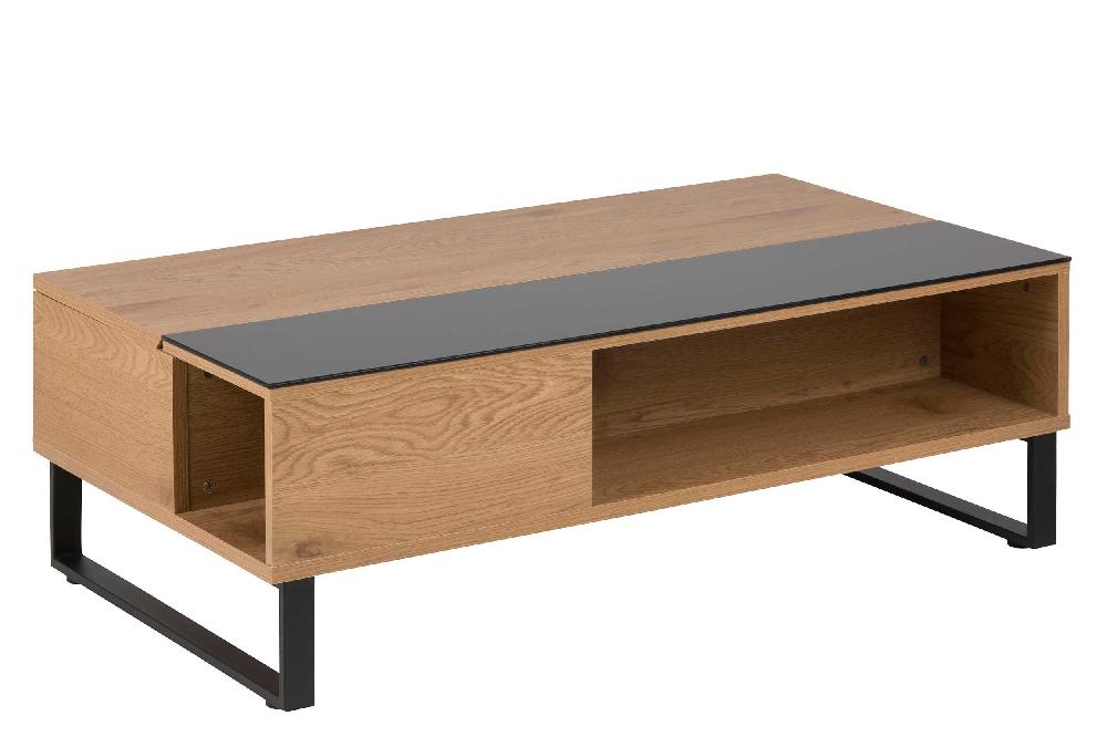Emob Salontafel Izzy 110cm - Eik/zwart