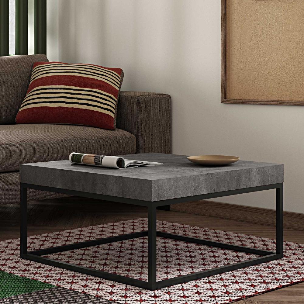 emob Salontafel Petra 75x75 industrieel - betonlook
