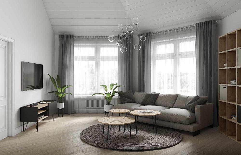 Emob Salontafel Ply Ø80cm - Eik