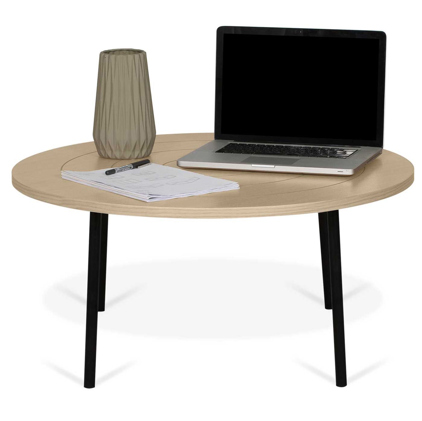 emob Salontafel Ply Ø80cm - eik