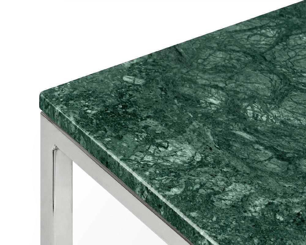 Emob Salontafel Prairie - Groen Marmer/chroom
