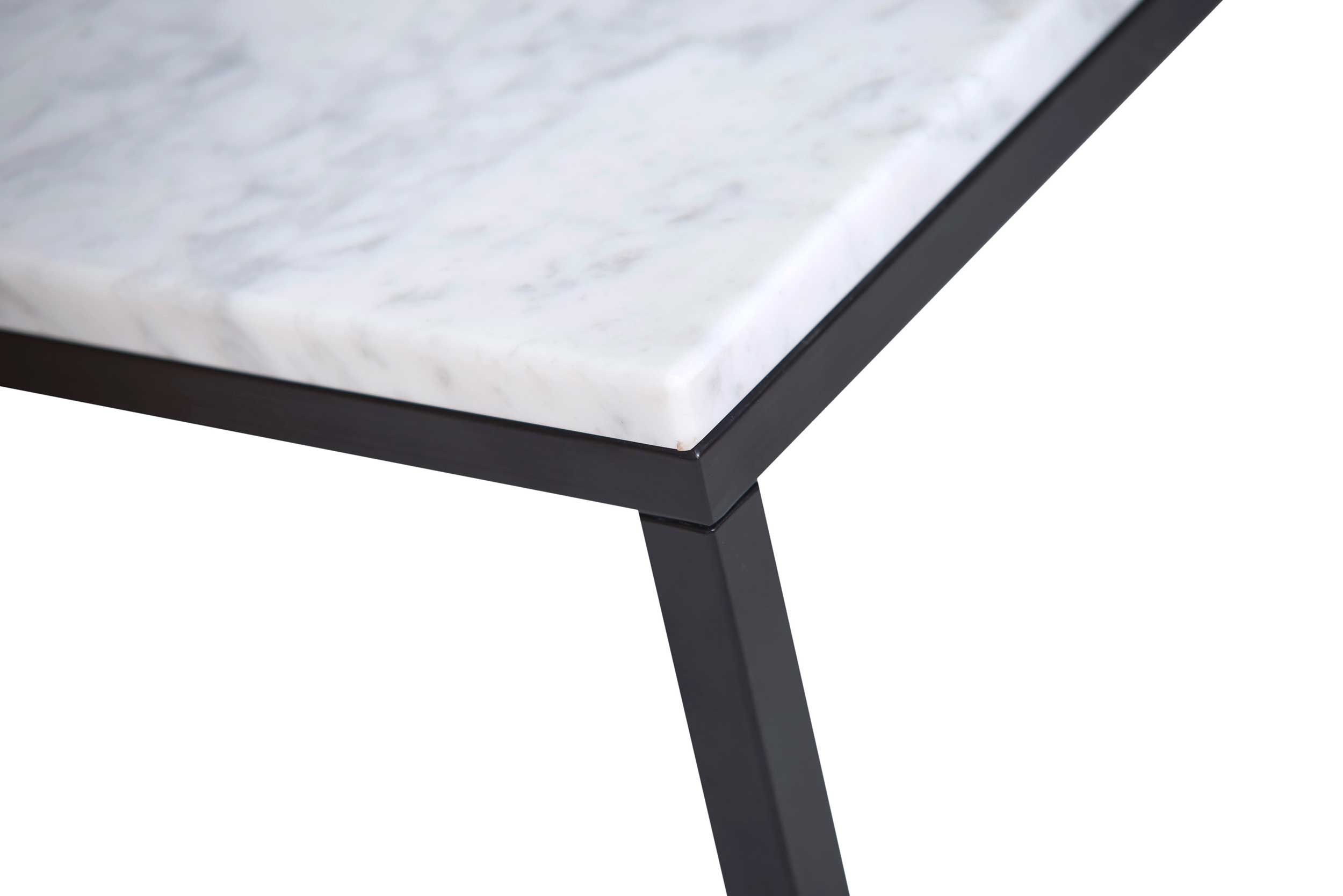 Emob Salontafel Prairie - Wit Marmer/staal