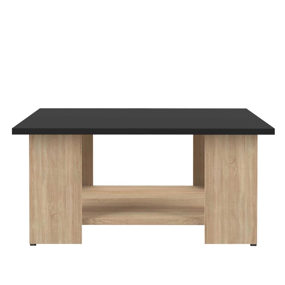 Emob Salontafel Sames 67x67 - Zwart/eik