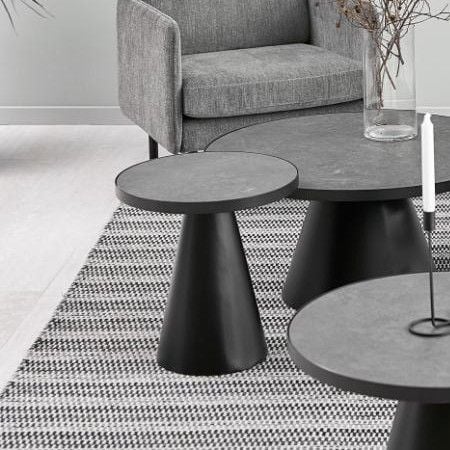 emob Salontafel Sarina ø45cm - zwart