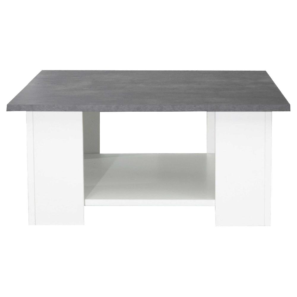 Emob Salontafel Square 67x67 - Wit/beton