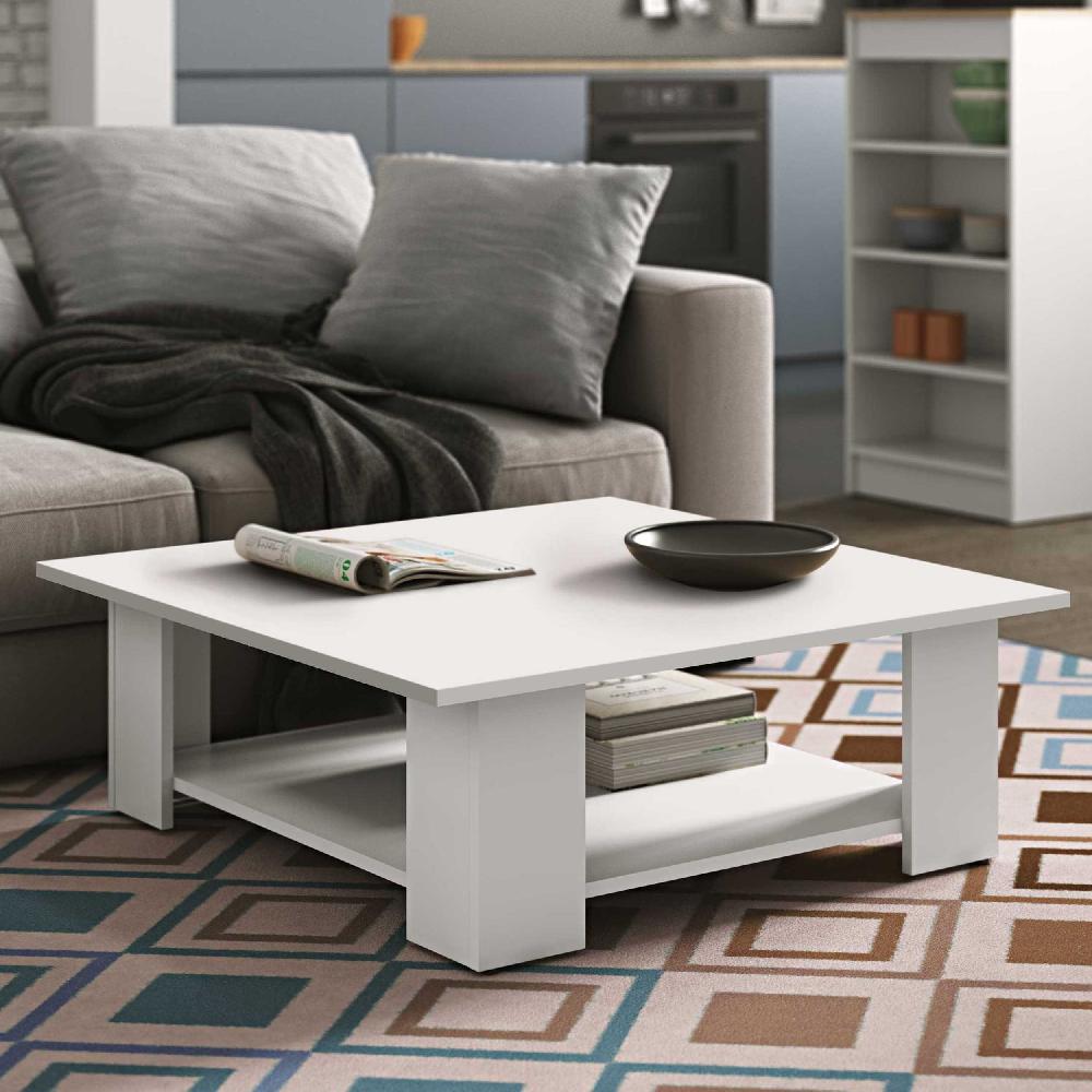 emob Salontafel Square 67x67 - wit