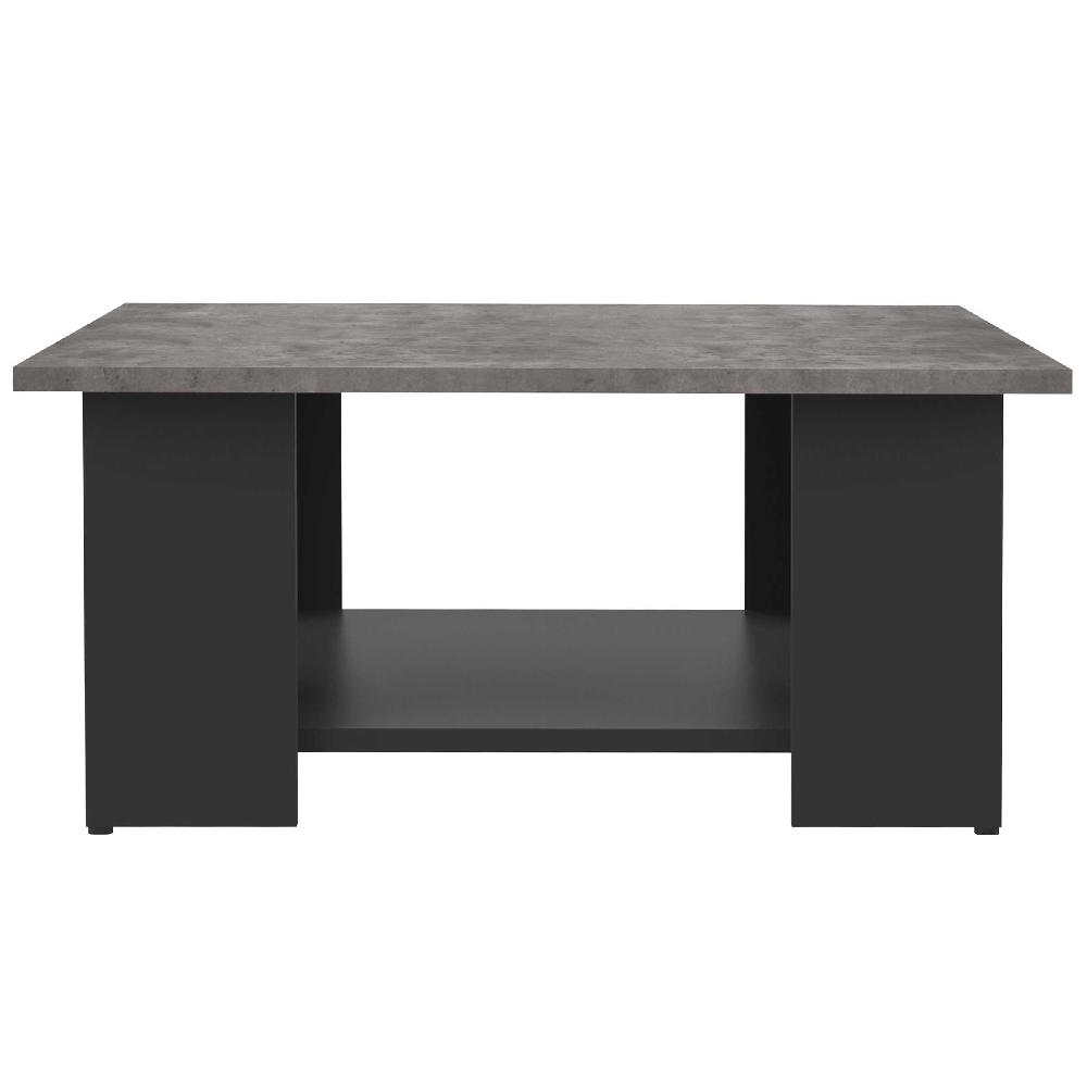 Emob Salontafel Square 67x67 - Zwart/beton