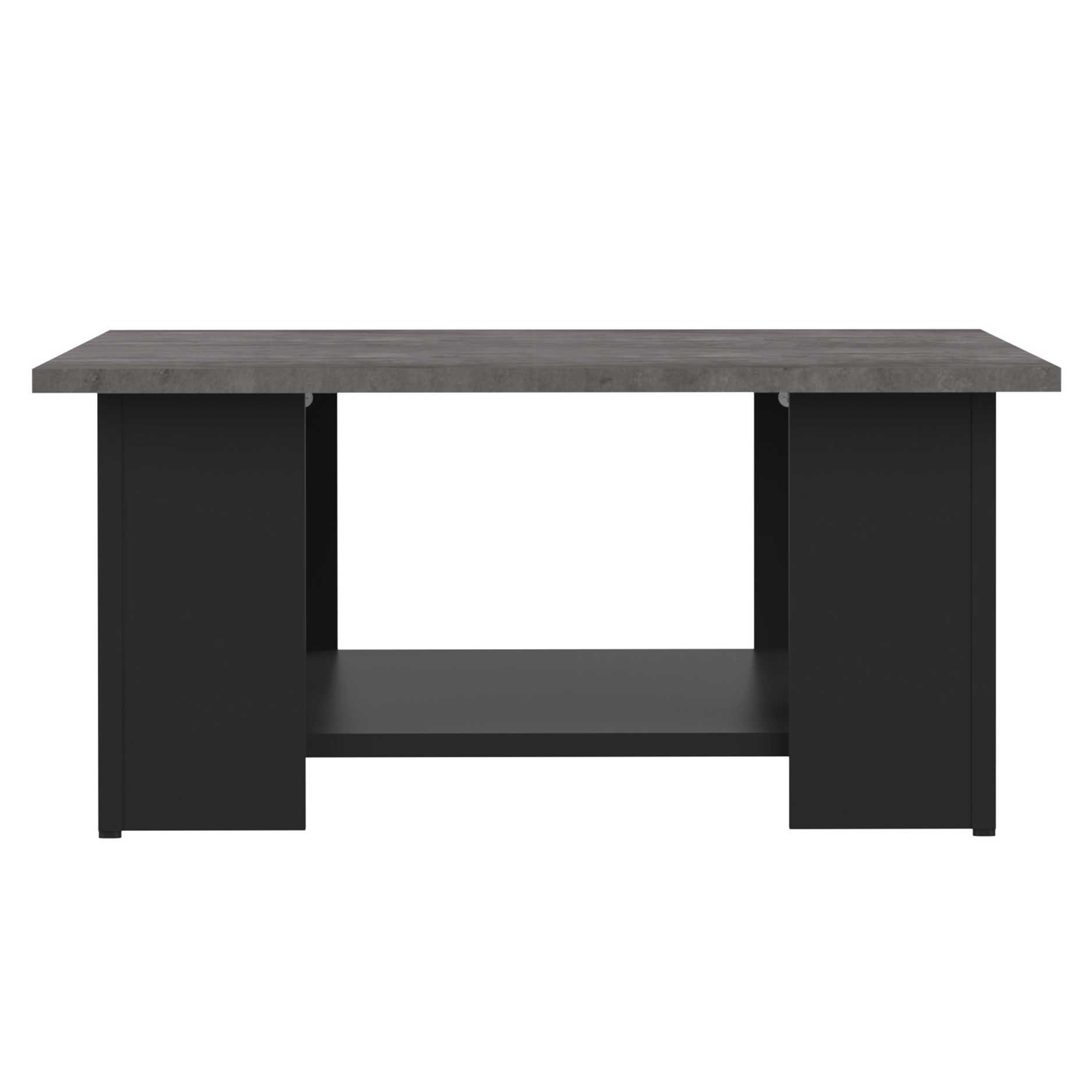 Emob Salontafel Square 67x89 - Zwart/beton