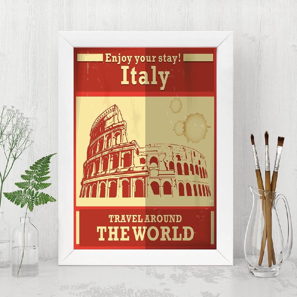 emob Schilderij in houten lijst Harlow 24x29 cm