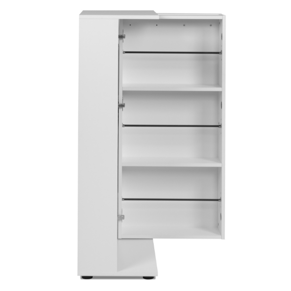 Emob Schoenenkast Satine - 50x34x110cm - 1 Deur - Wit