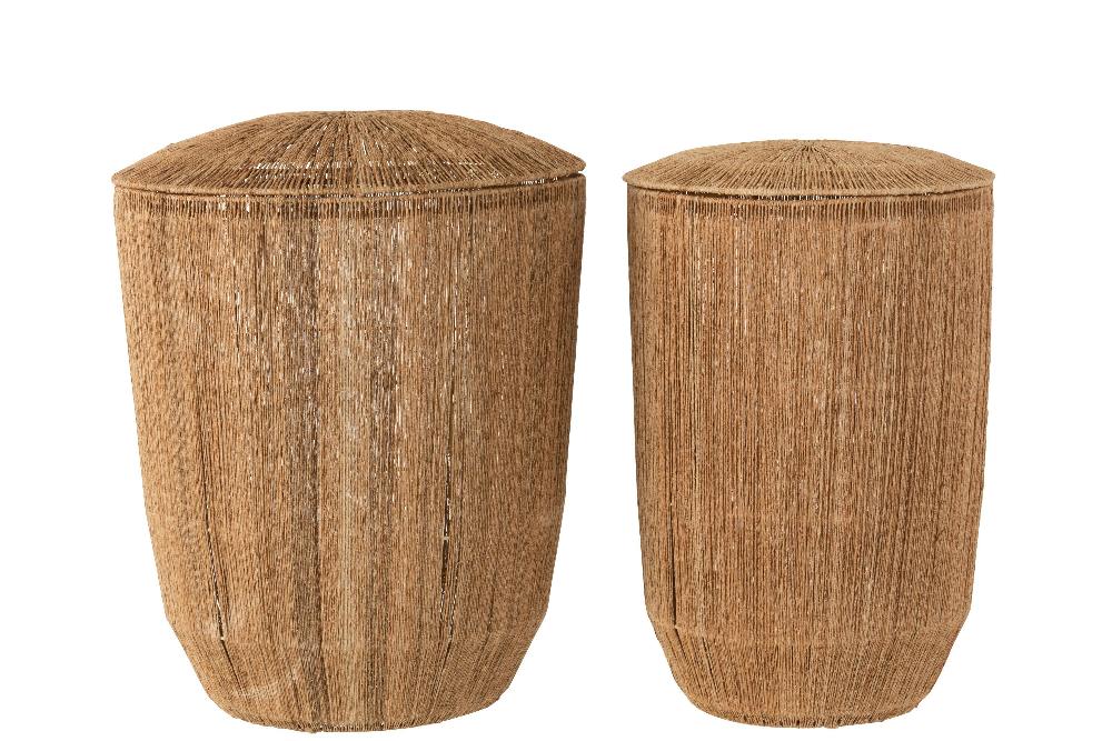 Emob Set 2 Manden Dantya Lang Jute Naturel