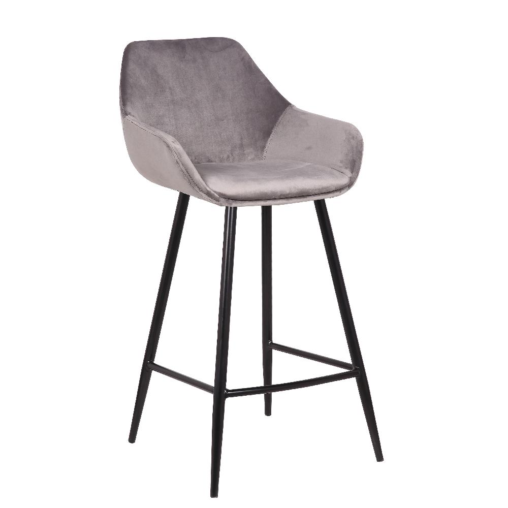 emob Set van 2 barstoelen Amman 65cm - grijs