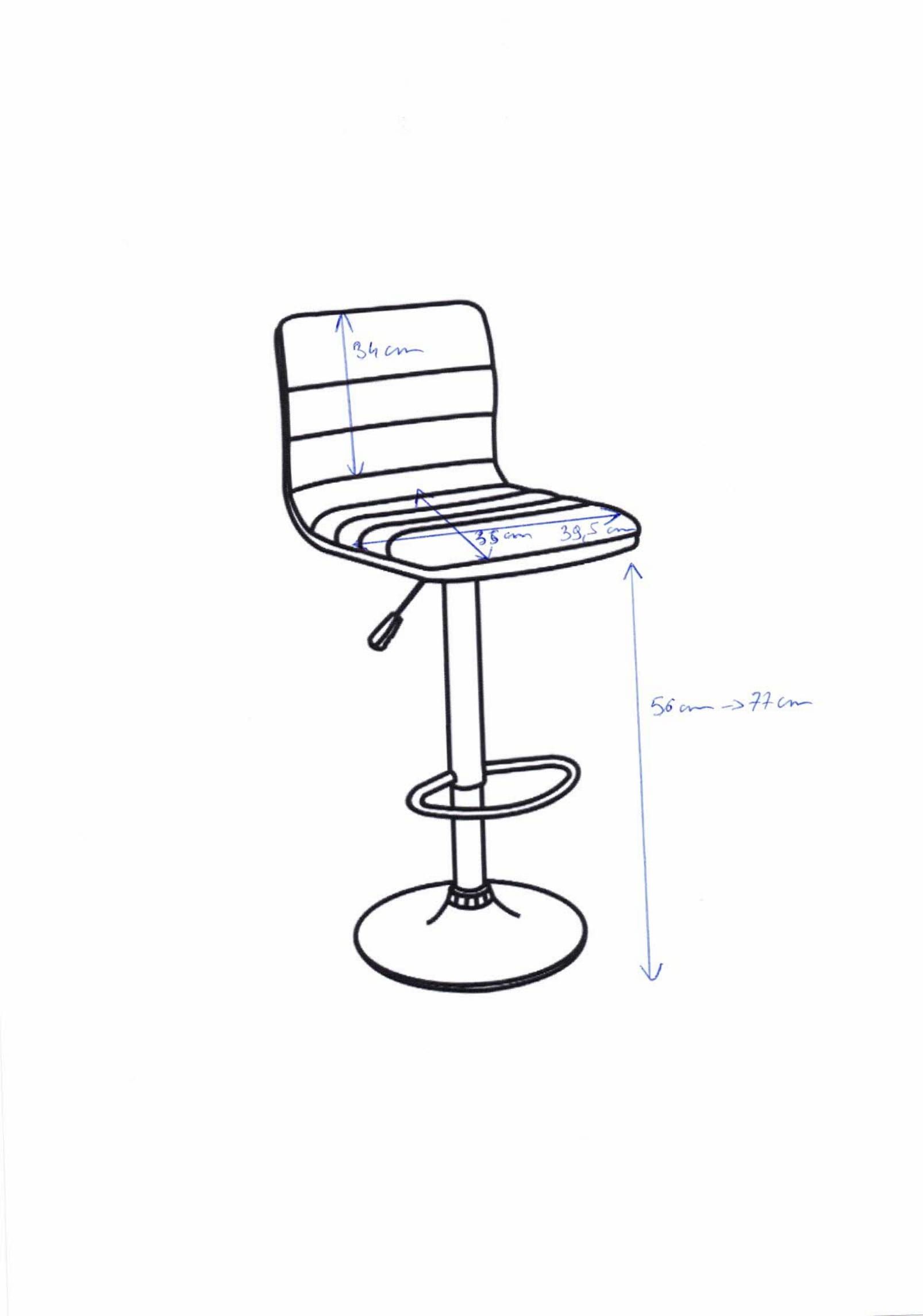 Emob Set Van 2 Barstoelen Badia - Grijs