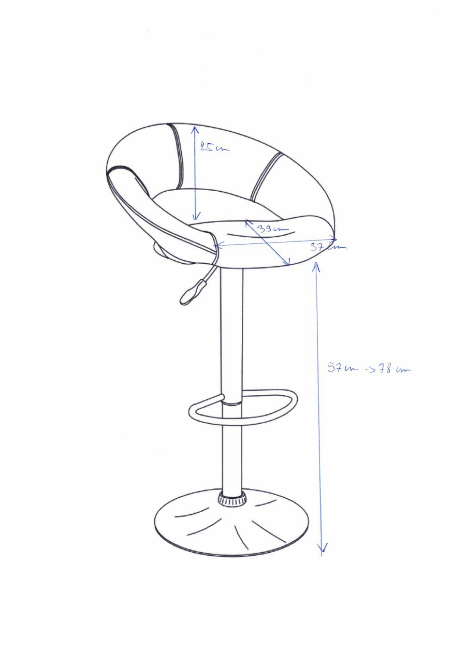 Emob Set Van 2 Barstoelen Berga - Zwart