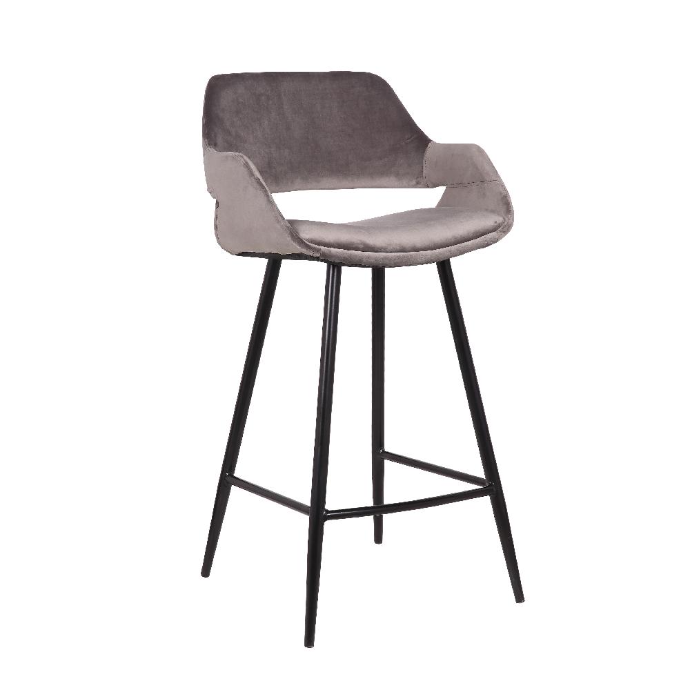 emob Set van 2 barstoelen Erika 65cm - grijs