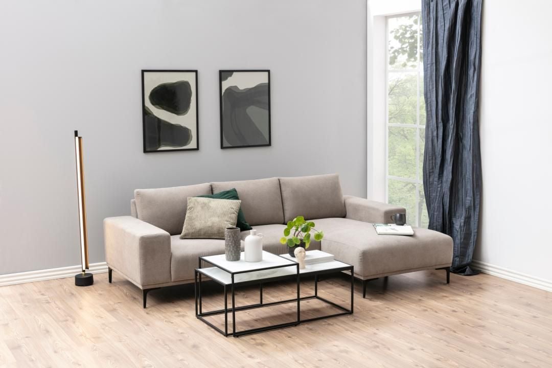 Emob Set Van 2 Salontafels Dejan - Zwart/marmer
