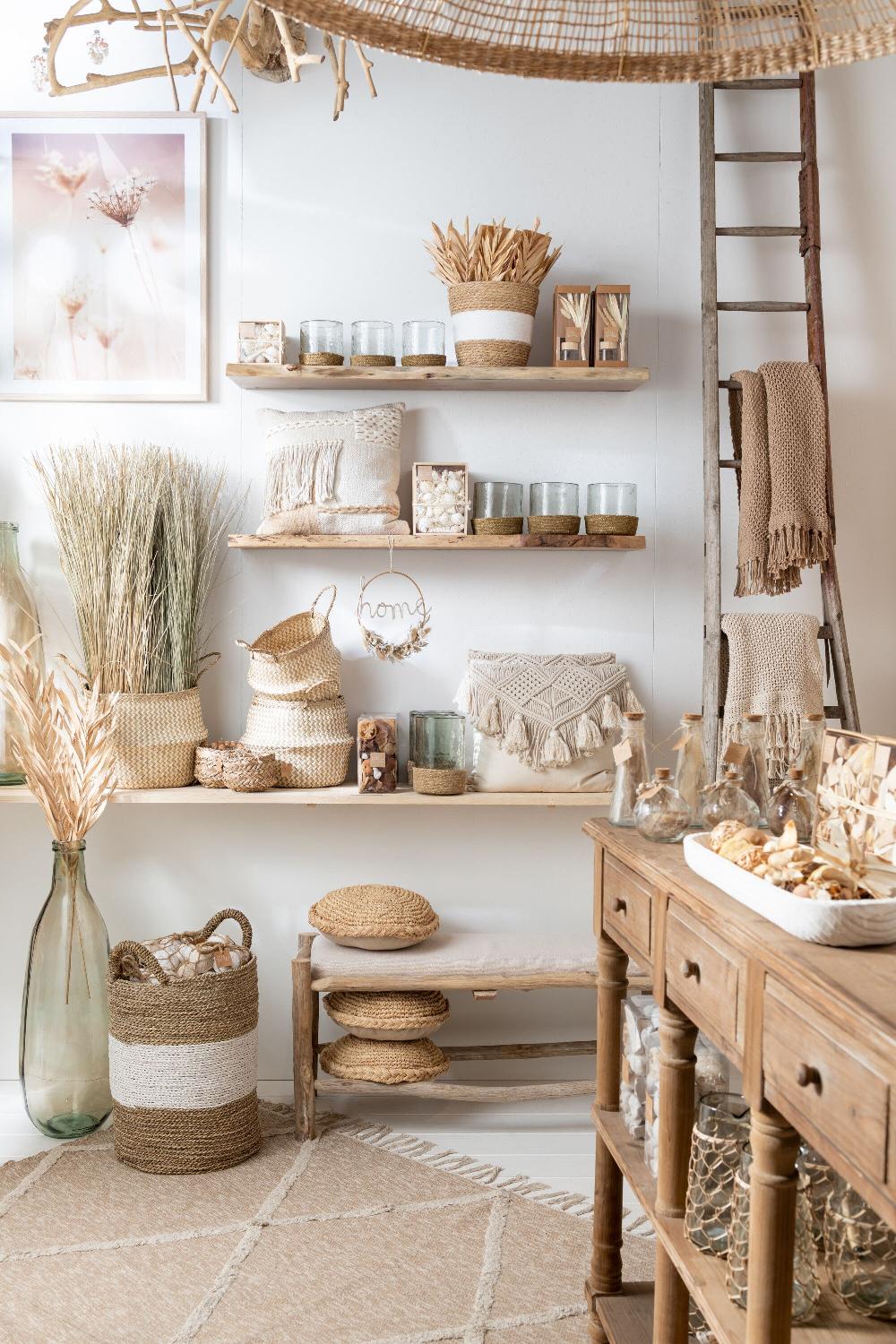 Emob Set Van 3 Manden Zeegras Wit/naturel