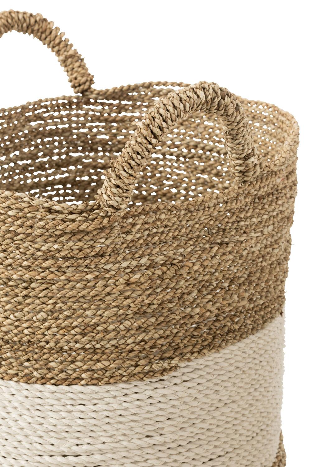 Emob Set Van 3 Manden Zeegras Wit/naturel