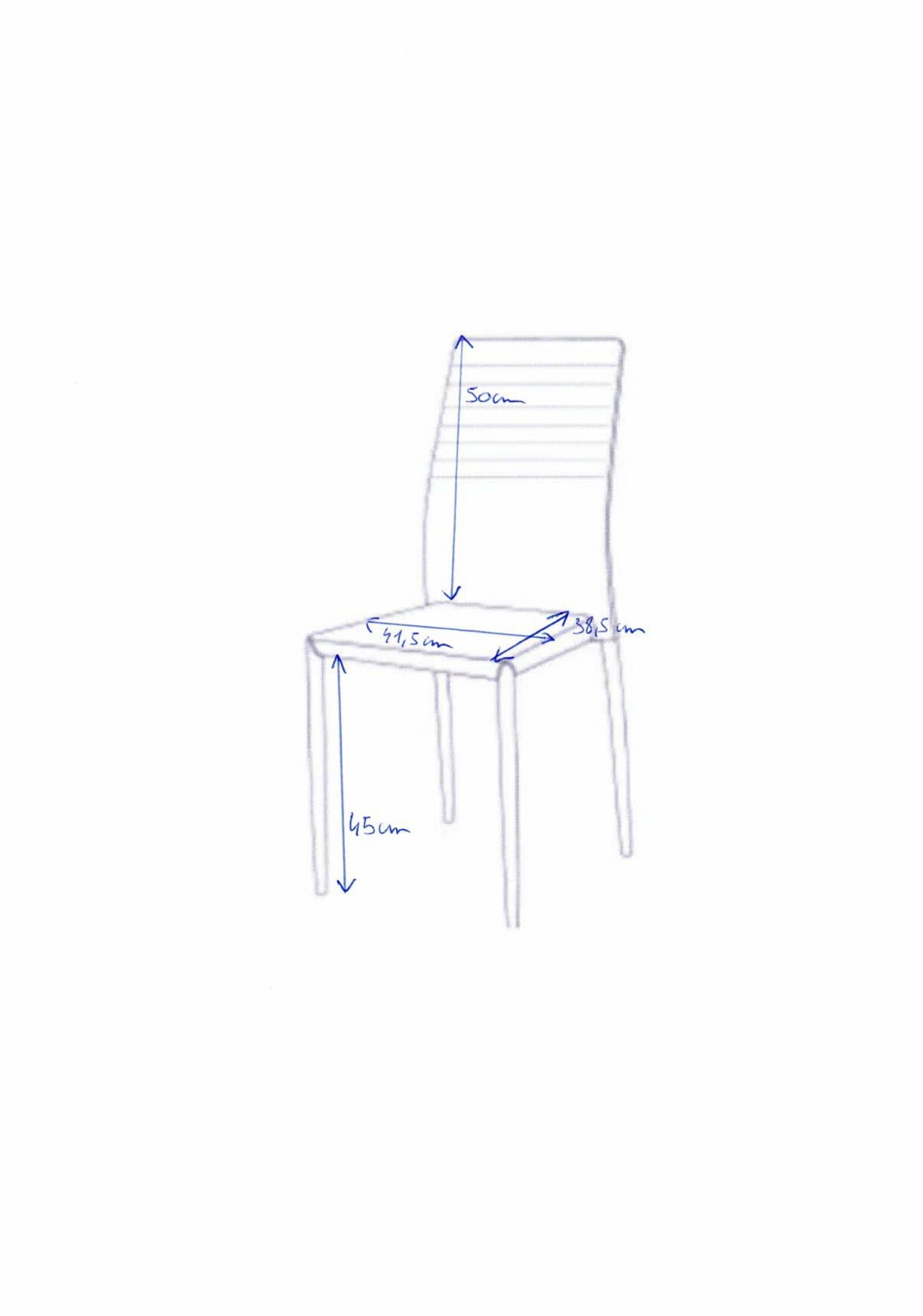 Emob Set Van 6 Stoelen Broadway - Grijs