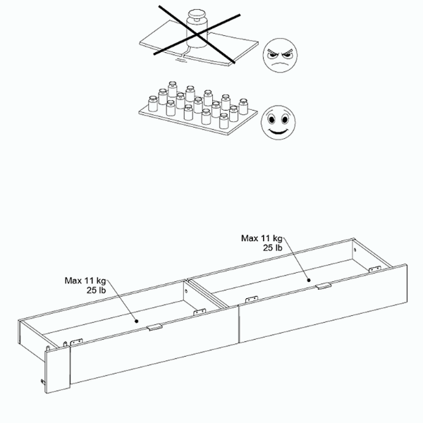 Emob Set Van Bedlades Ponte - Hoogglans Wit
