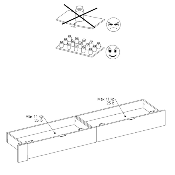 Emob Set Van Bedlades Ponte - Zwart