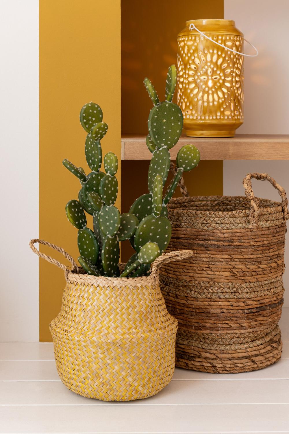 Emob Set Van Drie Manden Lucie Raffia Naturel