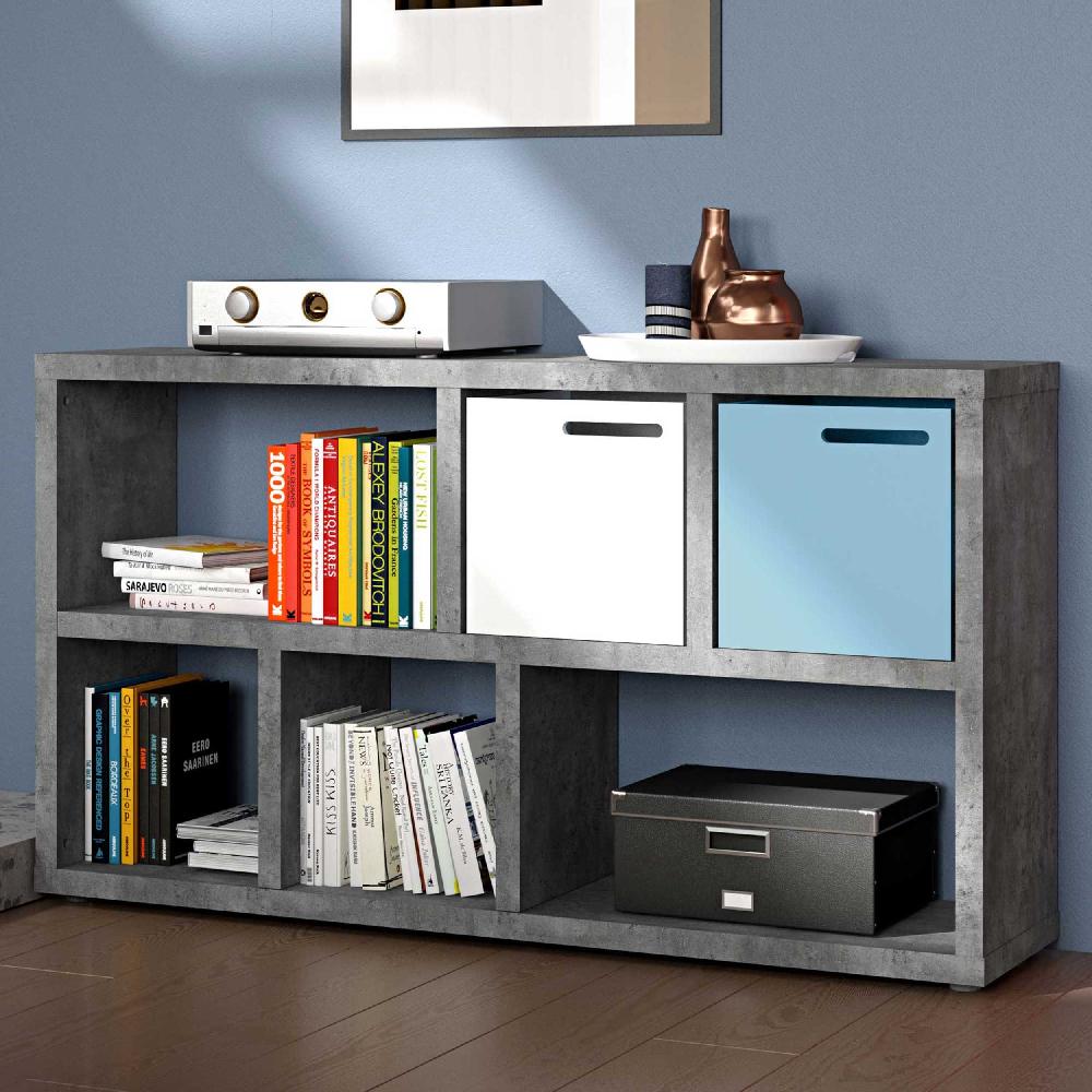 emob Sidetable Berkeley 6 vakken - beton