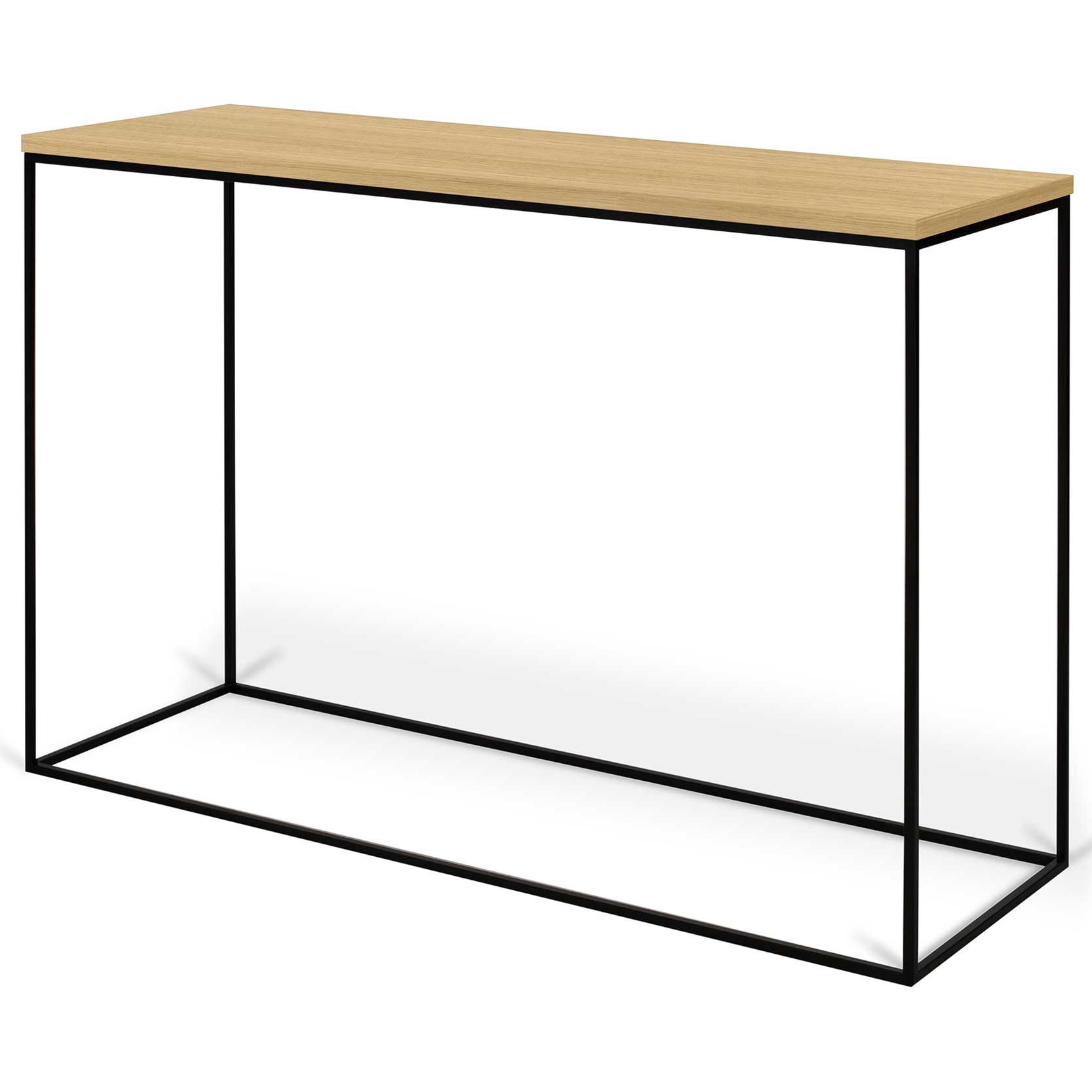 emob Sidetable Gleam 120cm - eik/staal