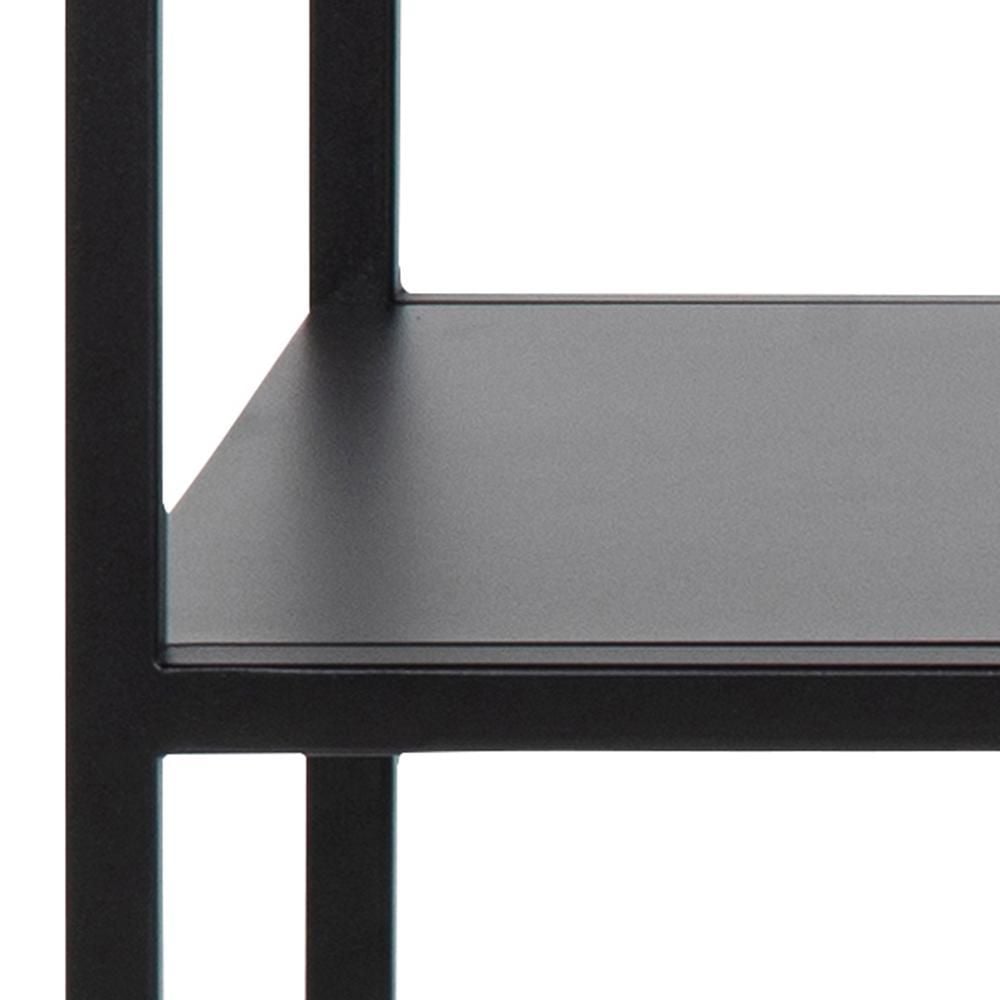 Emob Sidetable Nebas 100cm 1 Legplank - Mat Zwart