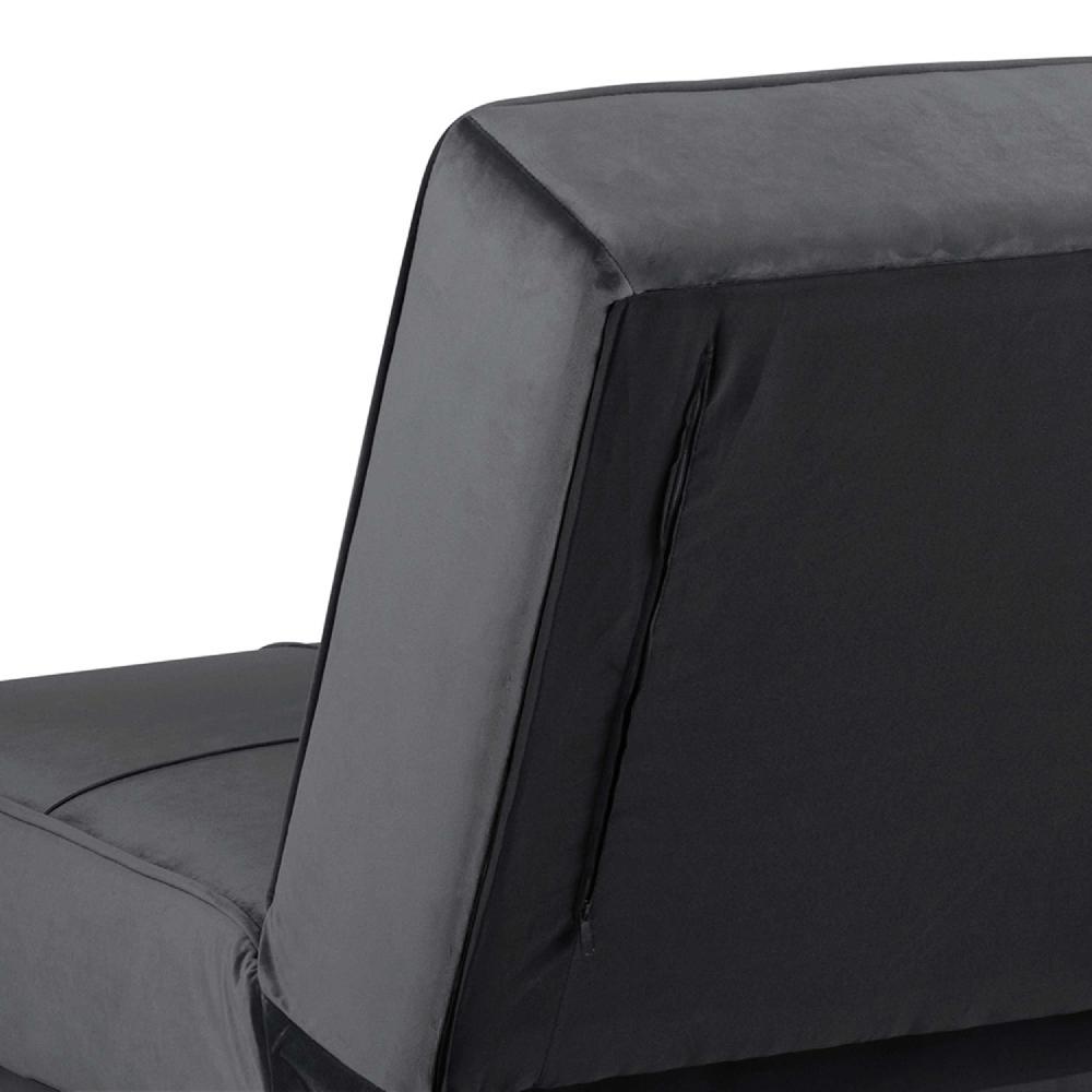 Emob Slaapbank Giovanni - Donkergrijs/zwart