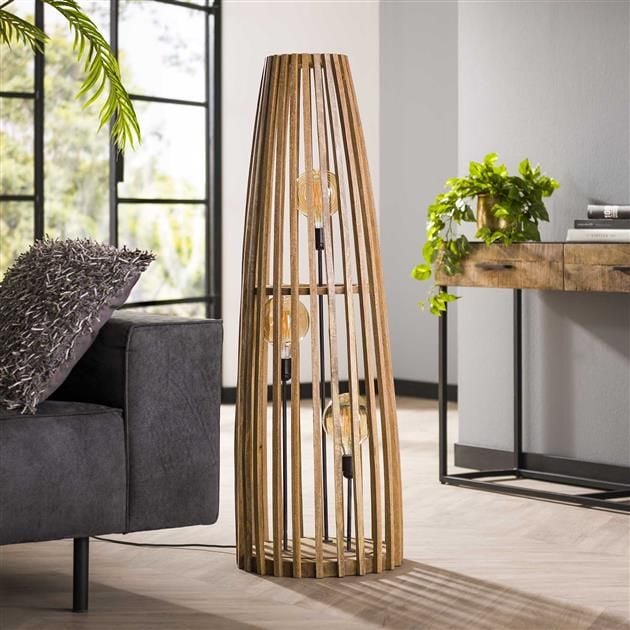 Emob Staande Lamp Luminous Aura-massief Mangohout