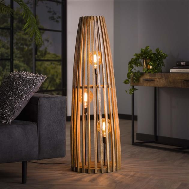 Emob Staande Lamp Luminous Aura-massief Mangohout