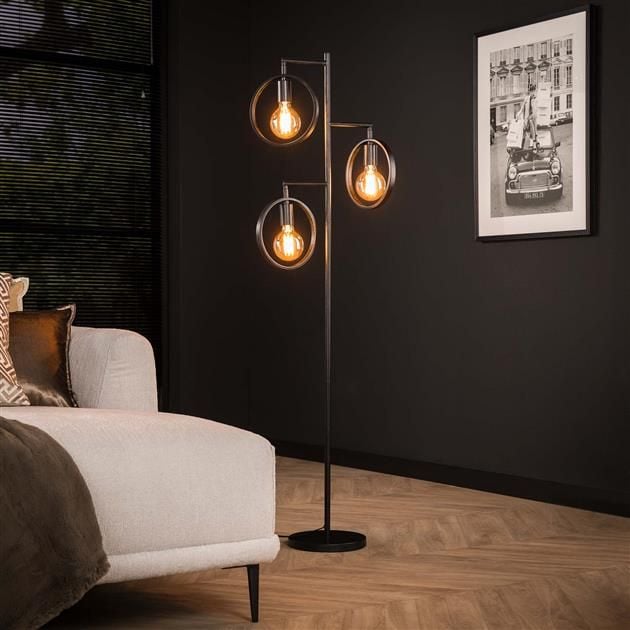 emob Staande lamp Rain 155 cm-Charcoal