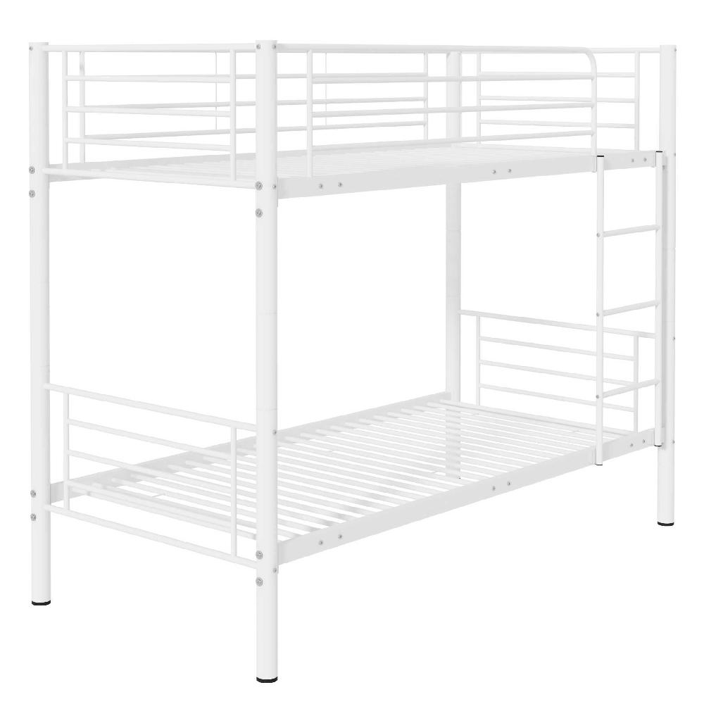 Emob Stapelbed Dixie 90x200cm - Metaal - Mat Wit