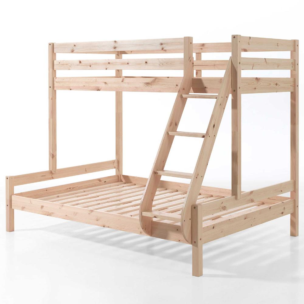 Emob Stapelbed Triple 3-persoons Hout - Dennenhout