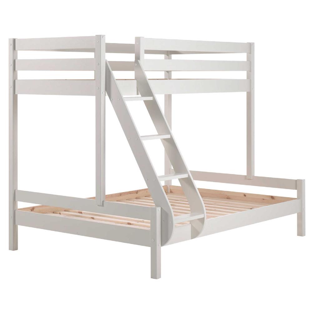 Emob Stapelbed Triple 3-persoons Hout - Wit