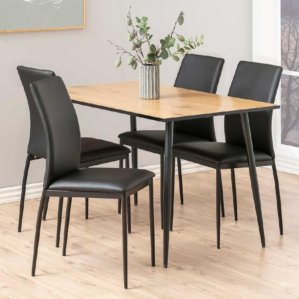 Emob Stoel Demir - Zwart Kunstleder