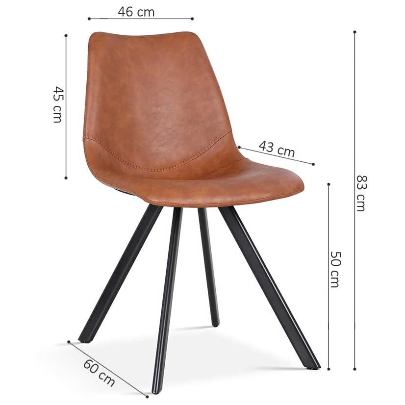 Emob Stoel Emmy - Cognac