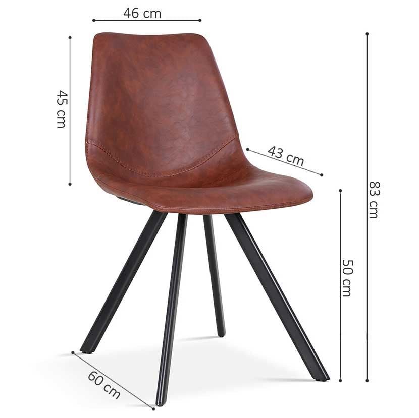 Emob Stoel Emmy - Donkerbruin