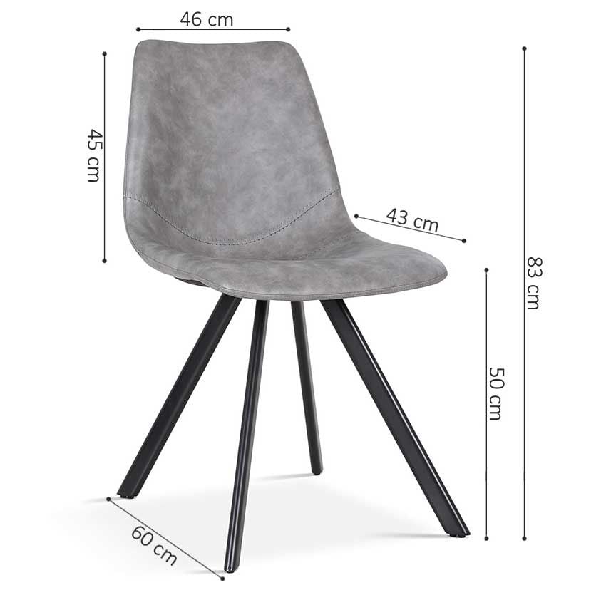Emob Stoel Emmy - Grijs