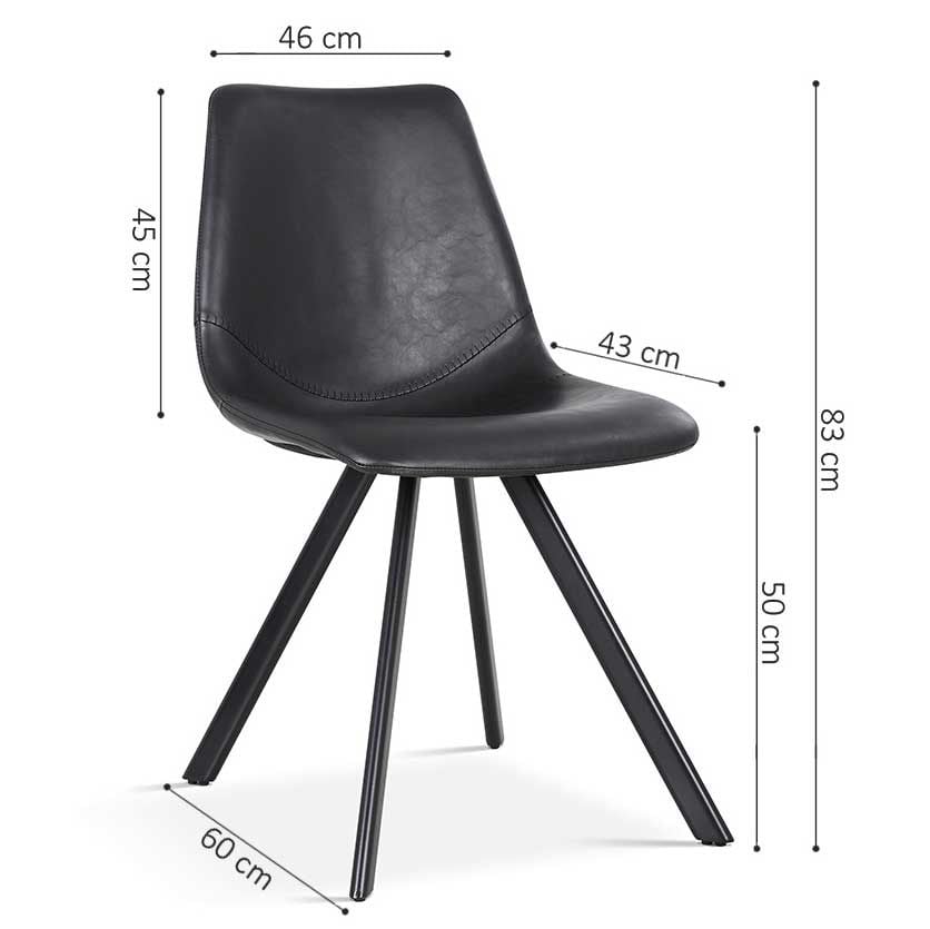 Emob Stoel Emmy - Zwart