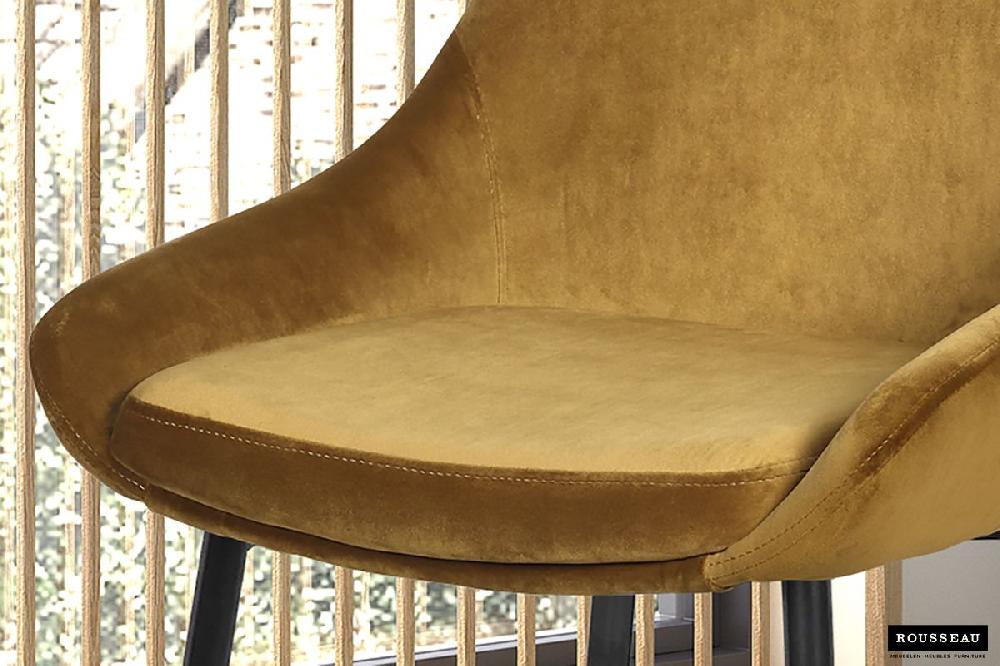 Emob Stoel Mirano Fluweel/metaal - Goud