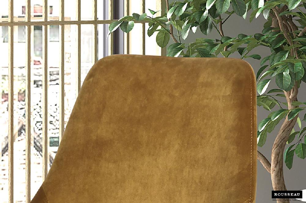 Emob Stoel Mirano Fluweel/metaal - Goud