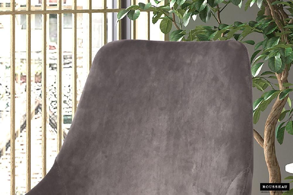 Emob Stoel Mirano Fluweel/metaal - Grijs