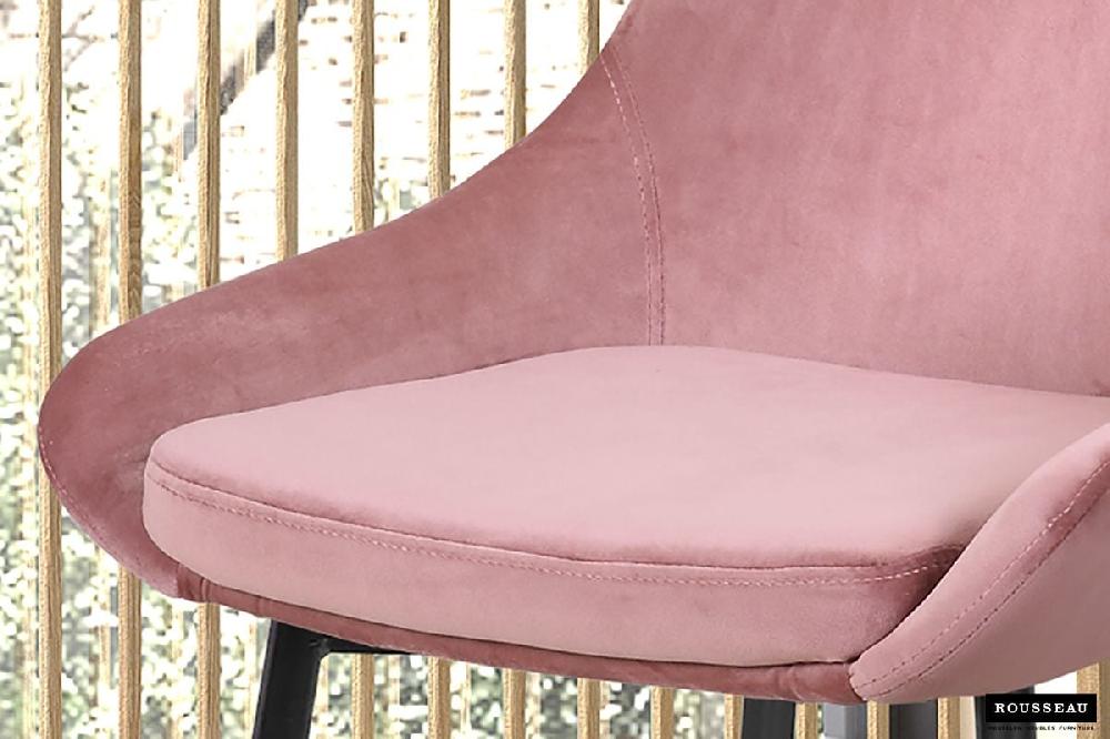 Emob Stoel Mirano Fluweel/metaal - Roze