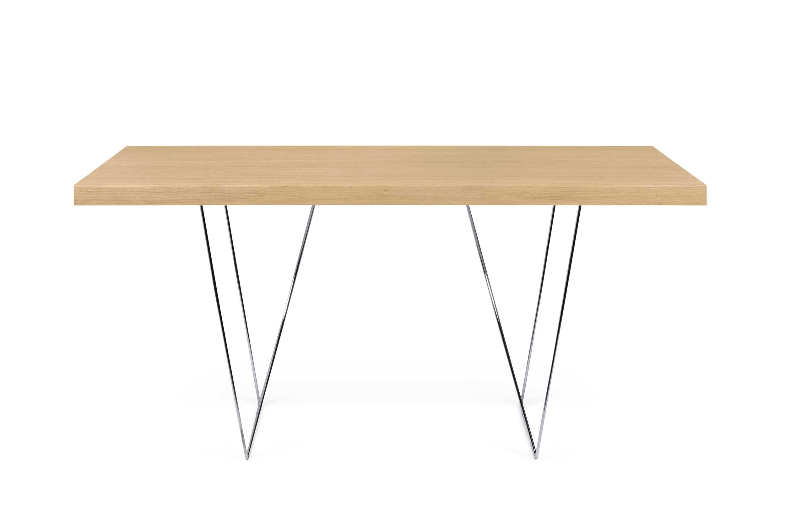 Emob Tafel / Bureau Multis 180cm - Eik/chroom