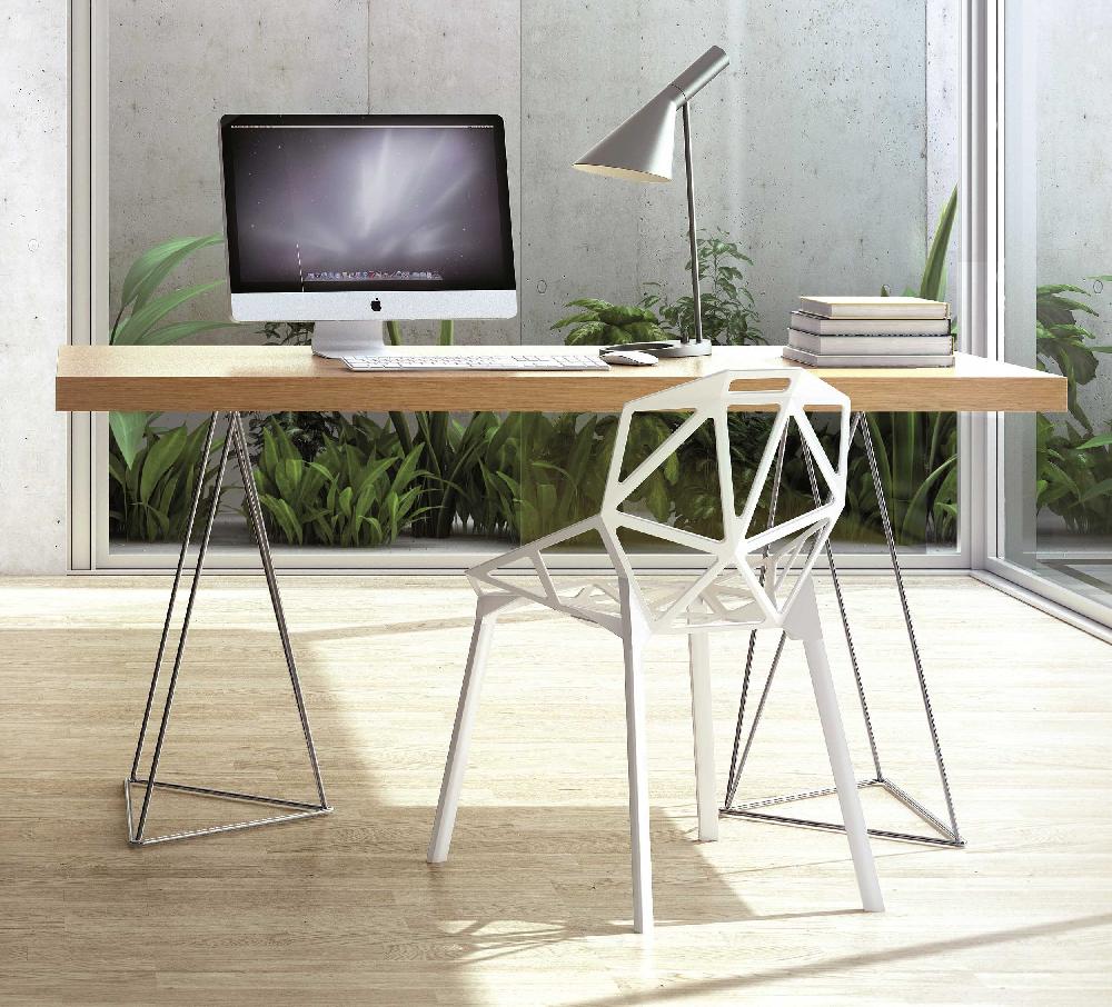 emob Tafel / Bureau Multis 180cm - eik/chroom
