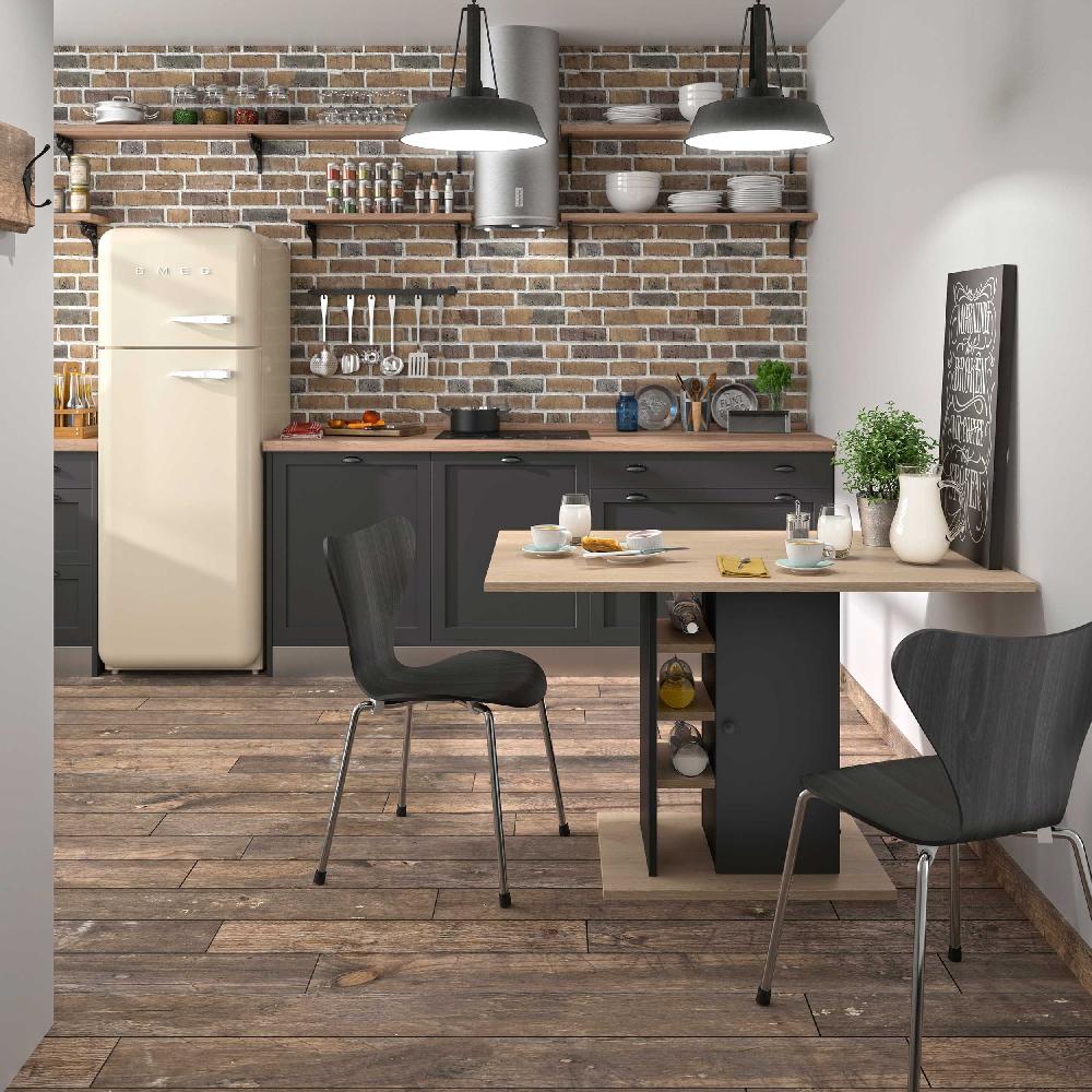 Emob Tafel Luke 120x80 Met Opbergruimte - Kastanje