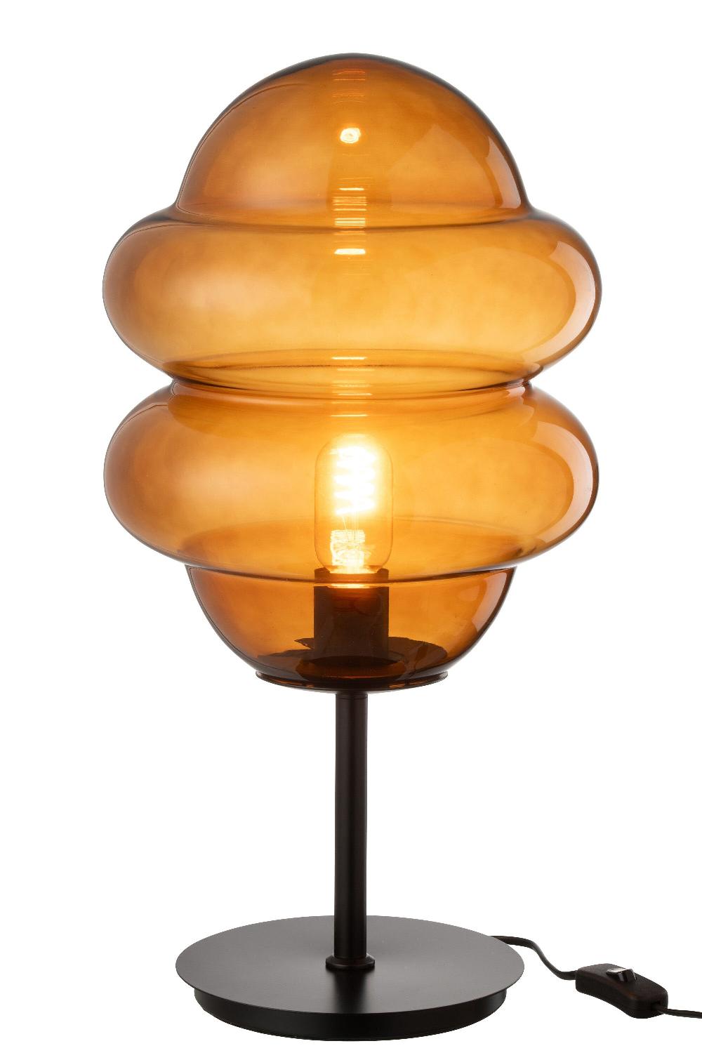 emob Tafellamp honinglepel glas bruin